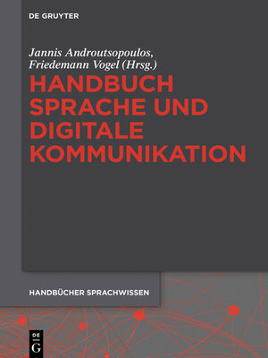cover image of Handbuch Sprache und digitale Kommunikation